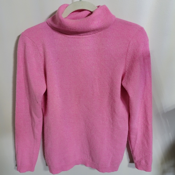 Charter Club Long Sleeve 100% Cashmere Pink Turtleneck Sweater, Size Small - Picture 1 of 4